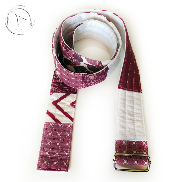Cinturó Tela patchwork - Lila Blanc