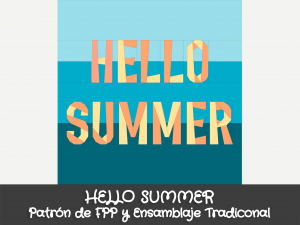 HELLO SUMMER - Foundation Paper Piecing free pattern 