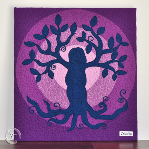 Quilt Art Tree of Life Lilac- General