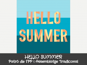 HELLO SUMMER - Foundation Paper Piecing free pattern