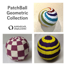 Geometric PatchBalls Collection - 3 Quilting Pattern. PDF Downloadable